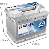 Акумулятор VARTA DYNAMIC SLI 563 400 061 D15