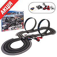 Автотрек із машинками на пульті керування Дитячий гоночний авто трек Траса на радіокеруванні для хлопчика