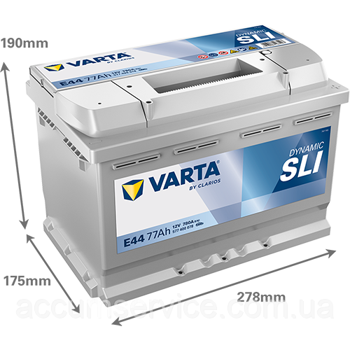 Акумулятор VARTA DYNAMIC SLI 577 400 078 E44
