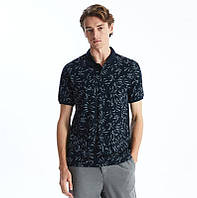 Синє чоловіче поло LC Waikiki/ЛС Вайкікі з блакитним принтом. фірмова Туреччина