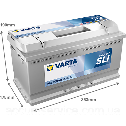 Акумулятор VARTA DYNAMIC SLI 600 402 083 H3
