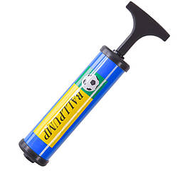 Насос ручний для м'ячів N41501 з голкою 30 см Синій