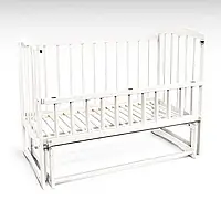 Гр Спимо С-137470: ліжко з маятниковим механізмом, відкидним бортиком із вільхи, колір білий