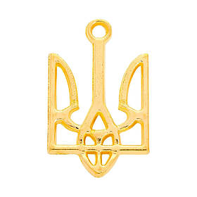 Набір підвісок у формі тризубу RESTEQ 100 шт, золото, Металеві підвіски тризуби для рукоділля