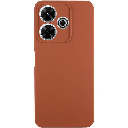 Чохол Silicone Cover Lakshmi Full Camera (AA) для Xiaomi Redmi 13 4G / Poco M6 4G Коричневий / Brown, фото 1