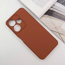 Чохол Silicone Cover Lakshmi Full Camera (AA) для Xiaomi Redmi 13 4G / Poco M6 4G Коричневий / Brown, фото 2