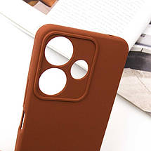 Чохол Silicone Cover Lakshmi Full Camera (AA) для Xiaomi Redmi 13 4G / Poco M6 4G Коричневий / Brown, фото 5