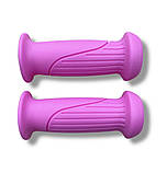 Гріпси дитячі мʼякі для велосипеда, самоката, біловела рожеві, фото 2