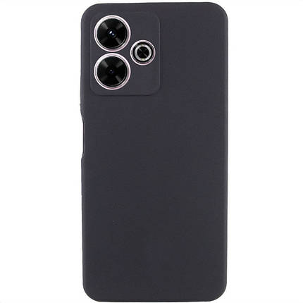 Чохол Silicone Cover Lakshmi Full Camera (AAA) для Xiaomi Redmi 13 4G / Poco M6 4G Чорний / Black, фото 1