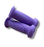 Гріпси дитячі мʼякі для велосипеда, самоката, біловела фіолетові, фото 2