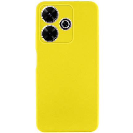Чохол TPU GETMAN Liquid Silk Full Camera для Xiaomi Redmi 13 4G / Poco M6 4G Жовтий / Flash, фото 1