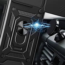 Ударостійкий чохол Camshield Serge Ring для Xiaomi Redmi 13 4G / Poco M6 4G Чорний, фото 2