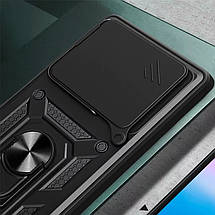 Ударостійкий чохол Camshield Serge Ring для Xiaomi Redmi 13 4G / Poco M6 4G Чорний, фото 3