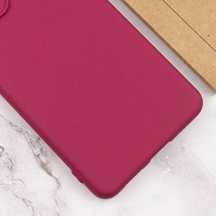 Чохол Silicone Cover Lakshmi Full Camera (A) для TECNO Spark 8C Бордовий / Marsala, фото 3