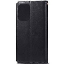Шкіряний чохол-книжка GETMAN Gallant (PU) для Xiaomi Redmi 13 4G / Poco M6 4G Чорний, фото 4