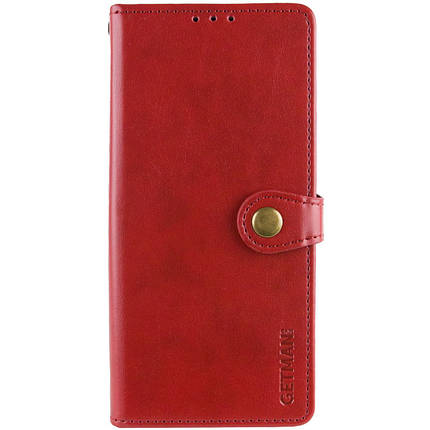 Шкіряний чохол-книжка GETMAN Gallant (PU) для Xiaomi Redmi A3 Червоний, фото 1