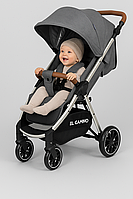 Прогулочная коляска El Camino Gallant ME 1071 Graphite серая, легкая алюминиевая рама, компактное складывание