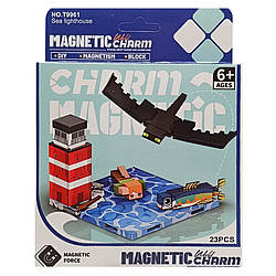 Дитячий магнітний конструктор Minecraft 9961, 23 деталі
