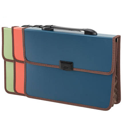 Портфель Deli 39634Е мікс, 1 відділення, А4 на замку "Magic Cube Line", Папка портфель, фото 1