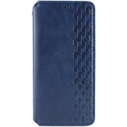 Шкіряний чохол-книжка GETMAN Cubic (PU) для Xiaomi Redmi Note 14 Pro 5G / 14 Pro+ Синій, фото 1