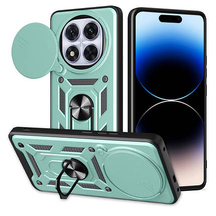 Ударостійкий чохол Camshield Serge Ring для Xiaomi Redmi Note 14 Pro 4G Зелений, фото 1