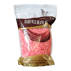 Плівковий віск у гранулах Hard Wax Beans, Рожевий, 500 г