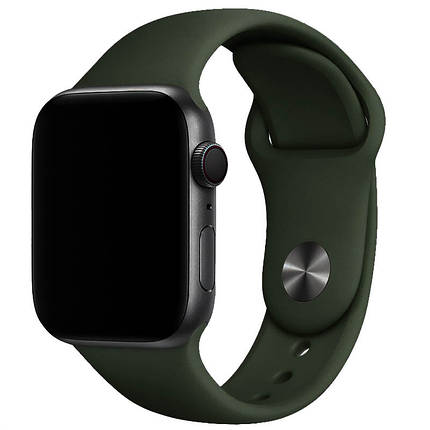 Силіконовий ремінець для Apple Watch 38/40/41/42mm(ser.10) Зелений / Clover, фото 1