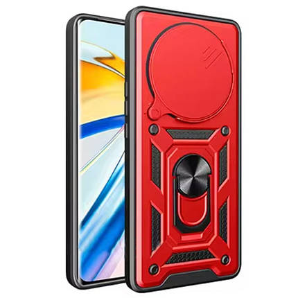 Ударостійкий чохол Camshield Serge Ring для Xiaomi Redmi A3 / A3x Червоний, фото 2