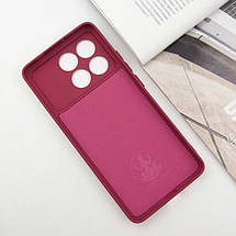 Чохол Silicone Cover Lakshmi Full Camera (A) для Xiaomi Poco X6 Pro Бордовий / Marsala, фото 3