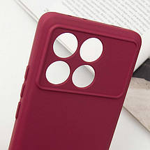 Чохол Silicone Cover Lakshmi Full Camera (A) для Xiaomi Poco X6 Pro Бордовий / Marsala, фото 5