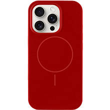 Чохол Silicone Case Full Protective (AA) NO LOGO with MagSafe для Apple iPhone 12 Pro / 12 (6.1") Червоний / Deep Red