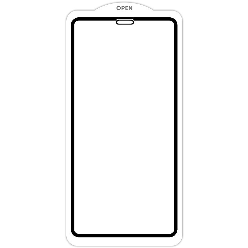 Захисне скло SKLO 5D (тех.пак) для Apple iPhone 11 Pro (5.8") / X / XS Чорний / Біла підкладка