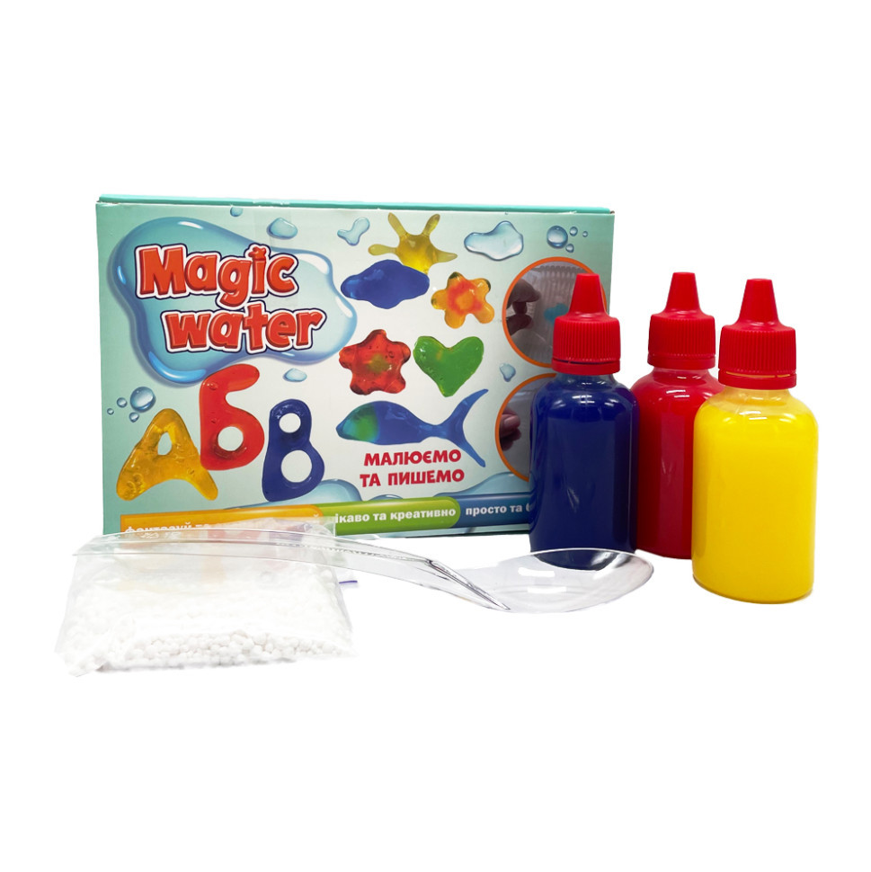 Набір для творчості "Magic water" Малюємо та пишемо MV6031-02, 3 різнокольорові гелі, фото 1