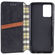 Шкіряний чохол-книжка GETMAN Cubic (PU) для Xiaomi Redmi 13 4G / Poco M6 4G Чорний, фото 4