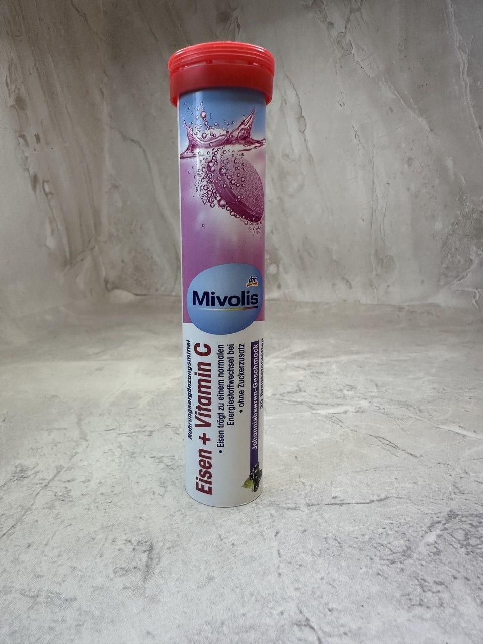 Mivolis Eisen + Vitamin C шипучі вітаміни з залізом і вітаміном C, 20 шт, фото 1