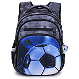 Рюкзак шкільний для хлопчика 1 2 3 клас, портфель з ортопедичною спинкою та брелком, фото 2