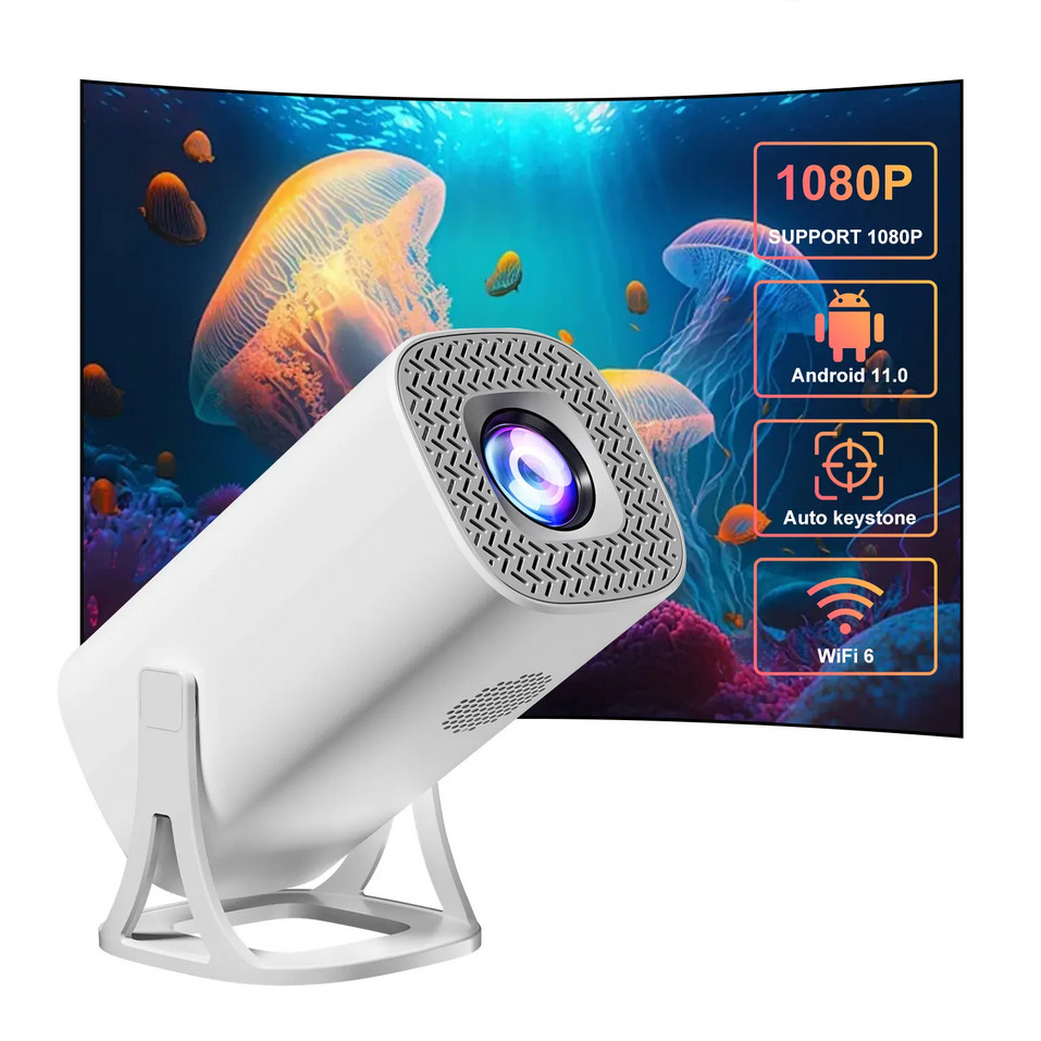 Проєктор для фільмів із 2 джойстиками Projector 3D Game Білий