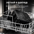 Аерофритюрниця безмасляна для дому 2400 Вт Sokany 10 л аерогриль мультипіч сенсорна з двома відділеннями, фото 4