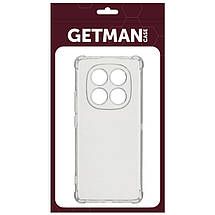 TPU чохол GETMAN Ease logo посилені кути Full Camera для Xiaomi Redmi Note 14 Pro 4G Безбарвний (прозорий), фото 4