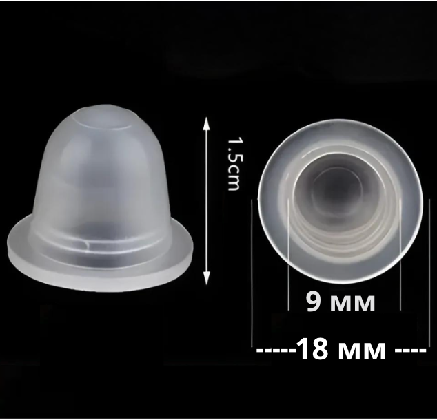 Капси силіконові під пігмент тату 11 х 15 мм 100 шт., фото 1