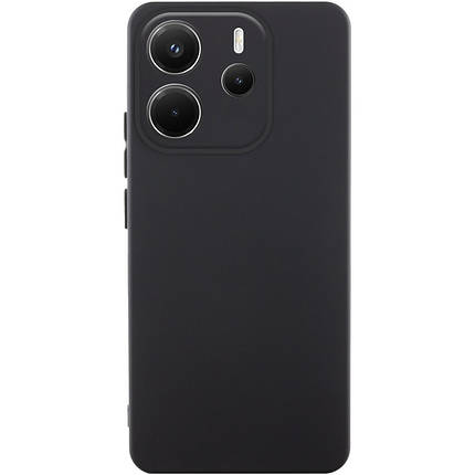 Чохол Silicone Cover Lakshmi Full Camera (AA) для Xiaomi Redmi Note 14 4G (Europe version) Чорний / Black, фото 1