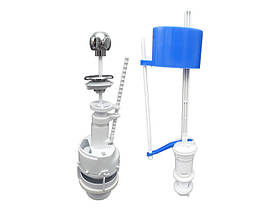 Зливний комплект: механізм зі штоковим режимом зливу (хром) +налив.клапан з нижн. підвед.,1/2" MILLZ