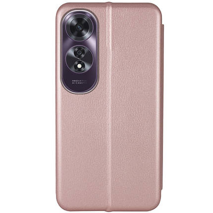 Шкіряний чохол-книжка Classy для Oppo A60 4G Rose Gold, фото 2