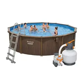 Збірний басейн Bestway Hydrium 561CS 549×130 см з пісочним фільтром, драбинкою та тентом