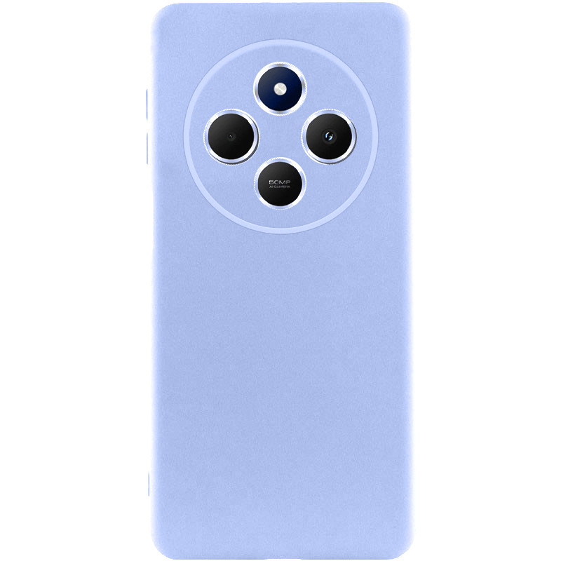 Чохол TPU GETMAN Liquid Silk Full Camera для Xiaomi Redmi 14C / Poco C75 Бузковий / Light purple