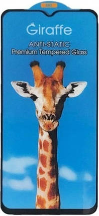 Захисне скло Samsung A105/A107/M10/Blackview A80S black frame Giraffe Antistatic, фото 3