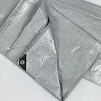 Тент Plandeka Мосhnа 110 гр/м2 4х5 м Сірий Тент з люверсами для дачі Покривний тент для дому