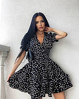 Сукня в горошок з пишною спідницею, фото 2