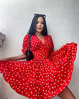 Сукня в горошок з пишною спідницею, фото 5