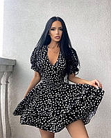 Сукня в горошок з пишною спідницею, фото 4